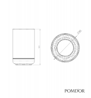 MEDIDAS PORTACEPILLOS ENCIMERA EQUILIBRIUM POM D'OR